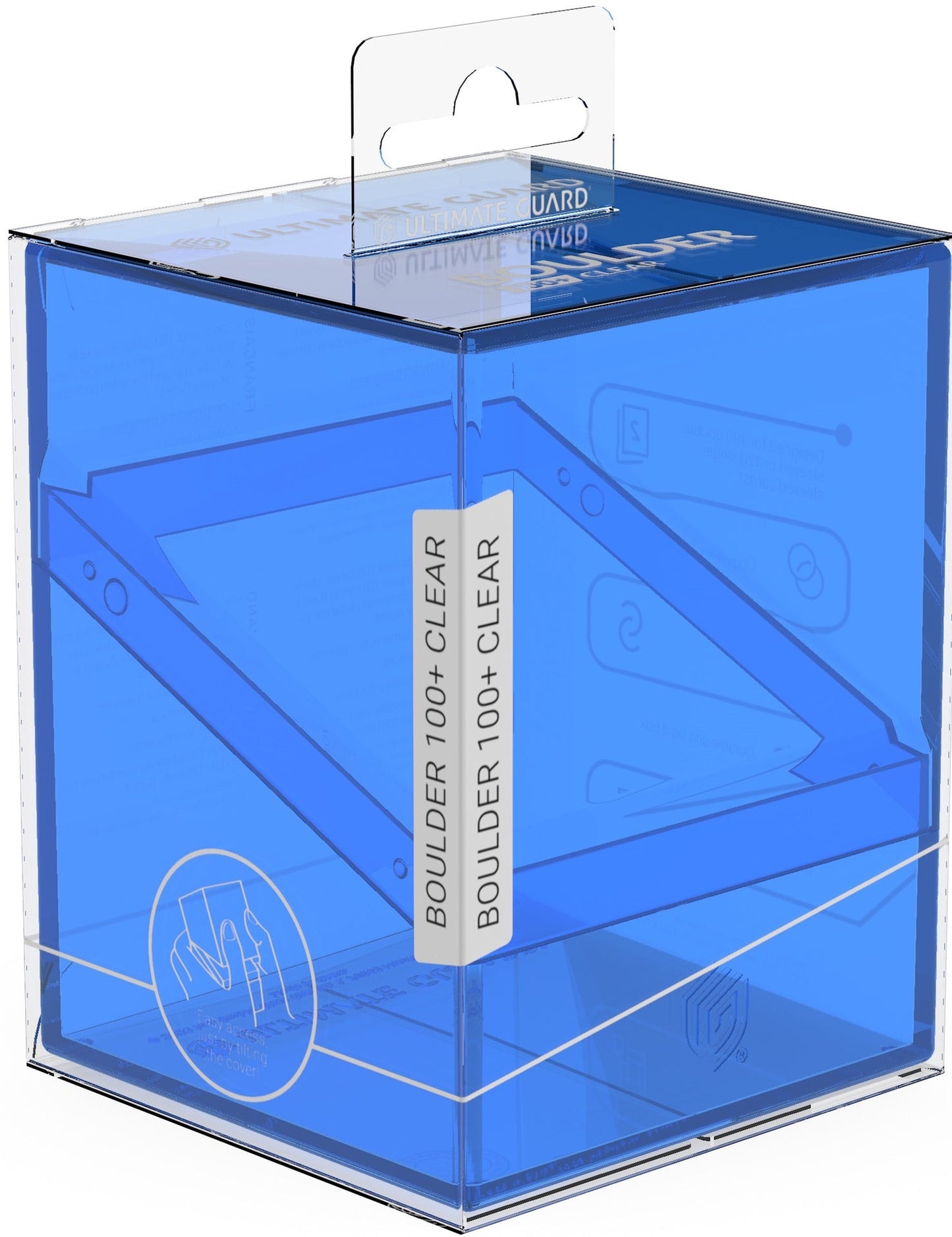 Ultimate Guard Deck Case Boulder 100+ Clear Sapphire