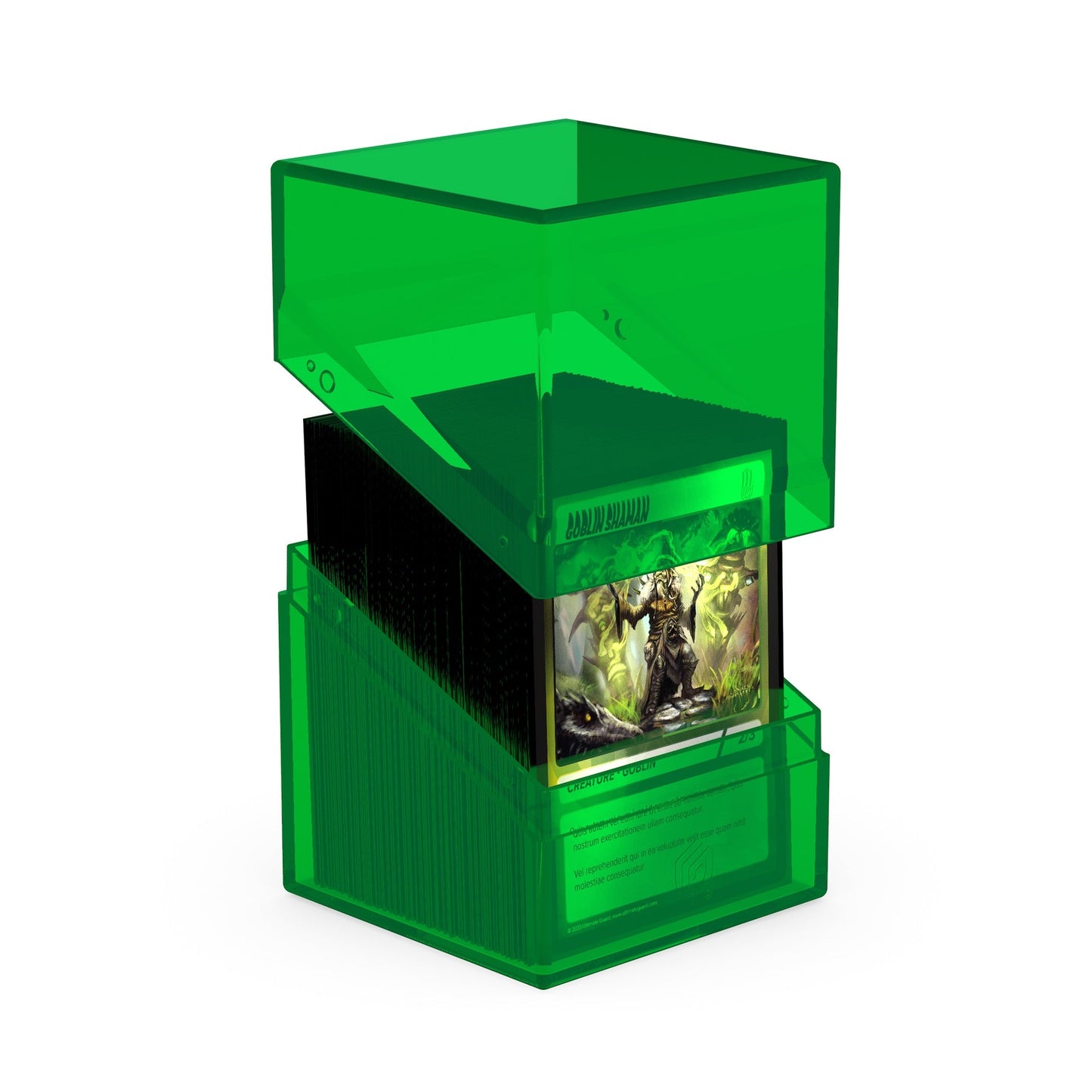 Ultimate Guard Deck Case Boulder 100+ Clear Emerald