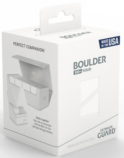 Ultimate Guard Deck Case Boulder 100+ Solid White