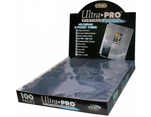Ultra Pro Page 9 Pockets Hologram 100Ct