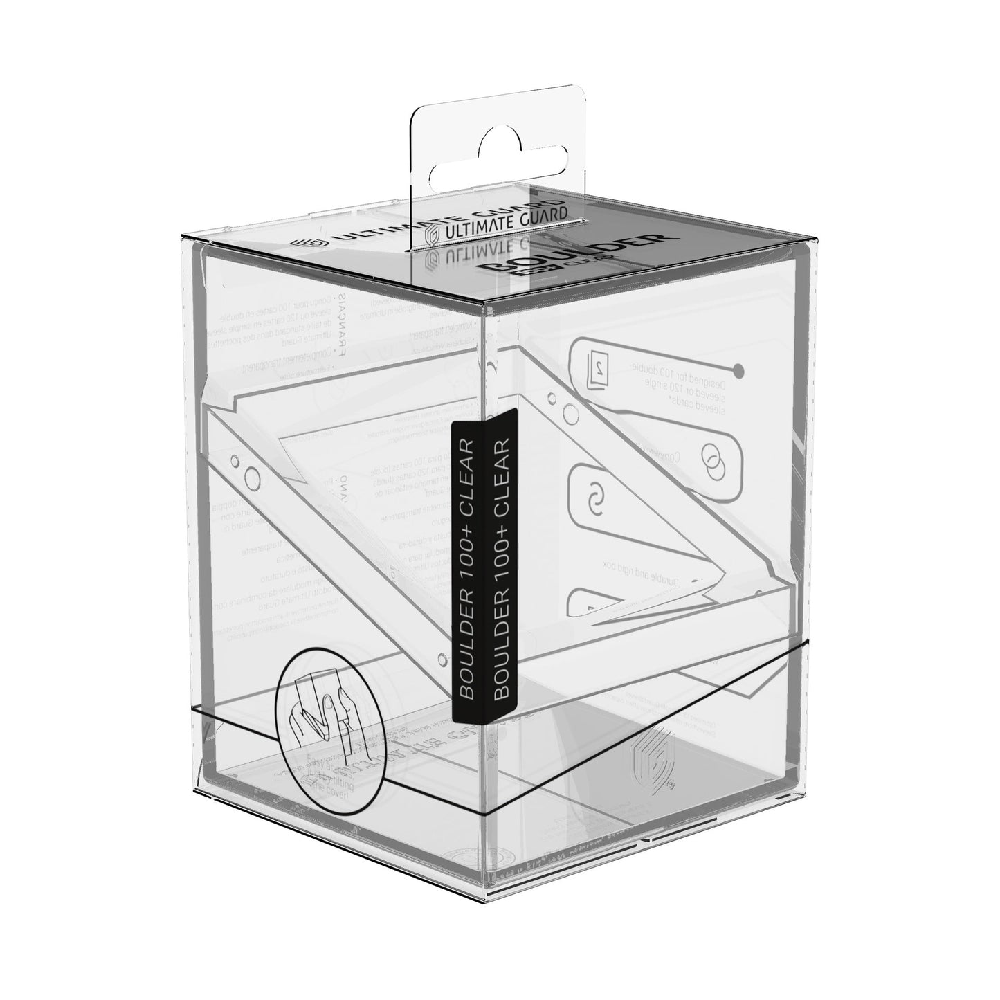 Ultimate Guard Deck Case Boulder 100+ Clear Transparent