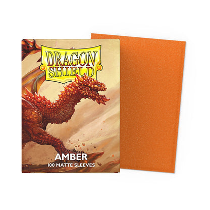 Dragon Shield Sleeves Matte Amber 100ct