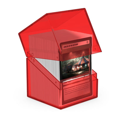 Ultimate Guard Deck Case Boulder 100+ Clear Ruby