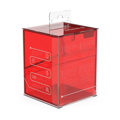 Ultimate Guard Deck Case Boulder 100+ Clear Ruby