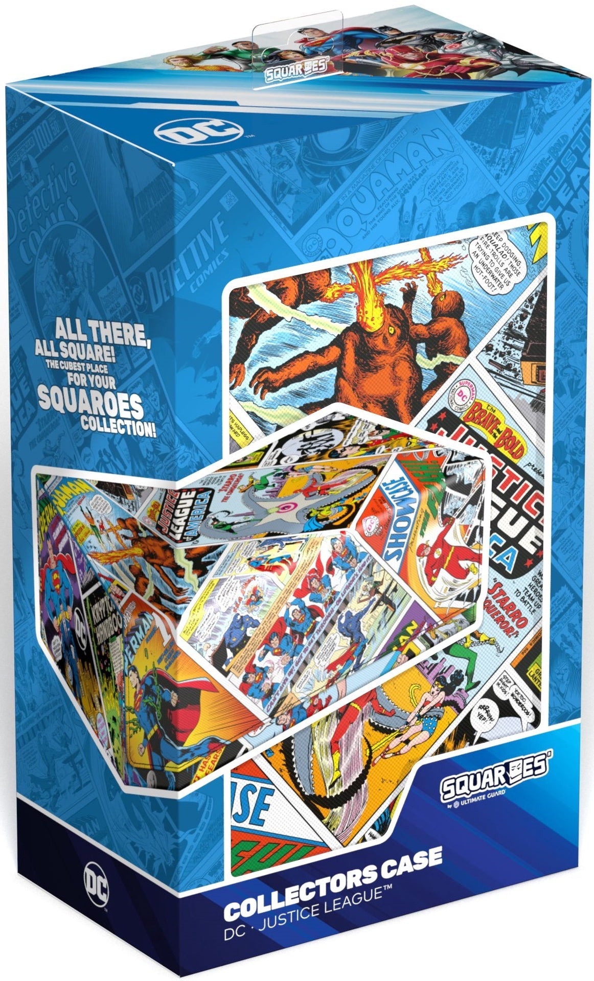 Squaroes DC Justice League WV1 Collectors Case Vintage Comics