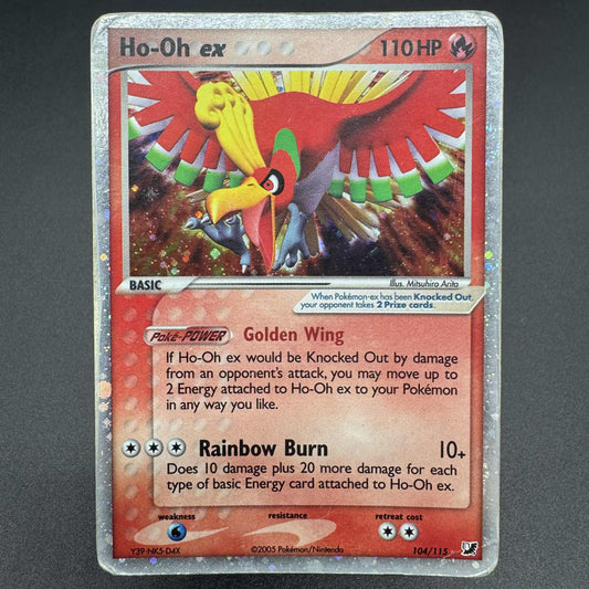 Ho-Oh ex 104/115 EX: Unseen Forces Damaged