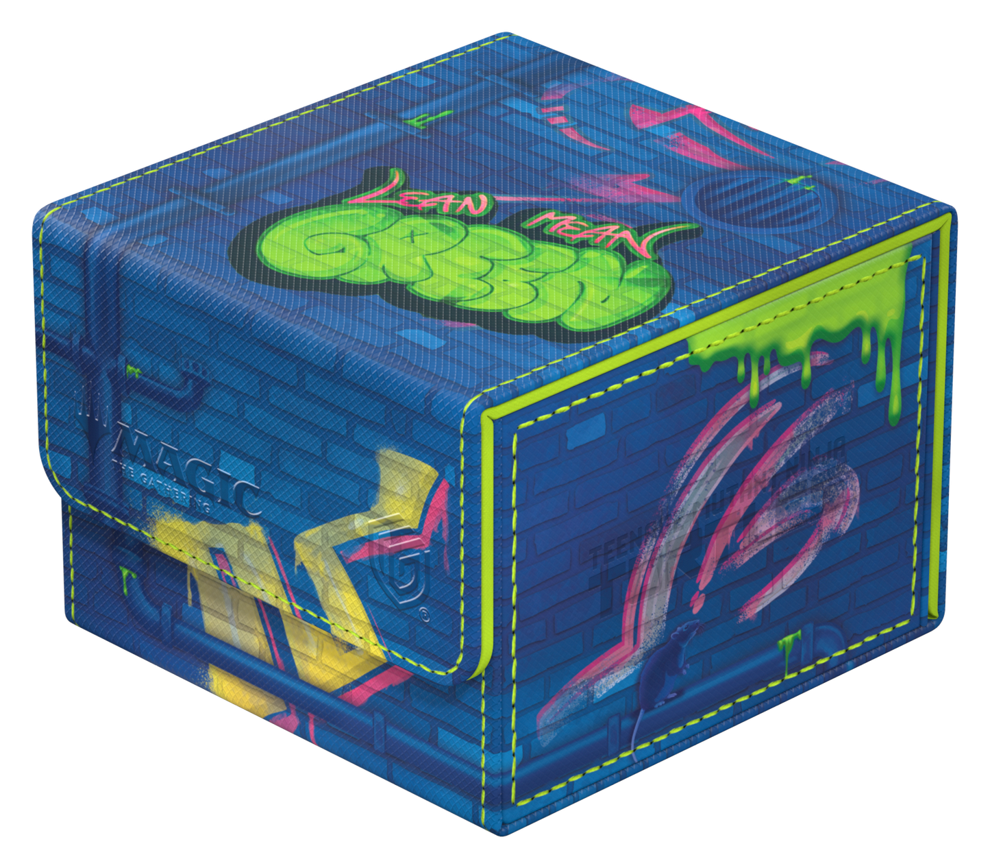 UG Deck Case Sidewinder 133+ Xenoskin MTG TMNT - Sewer Walls