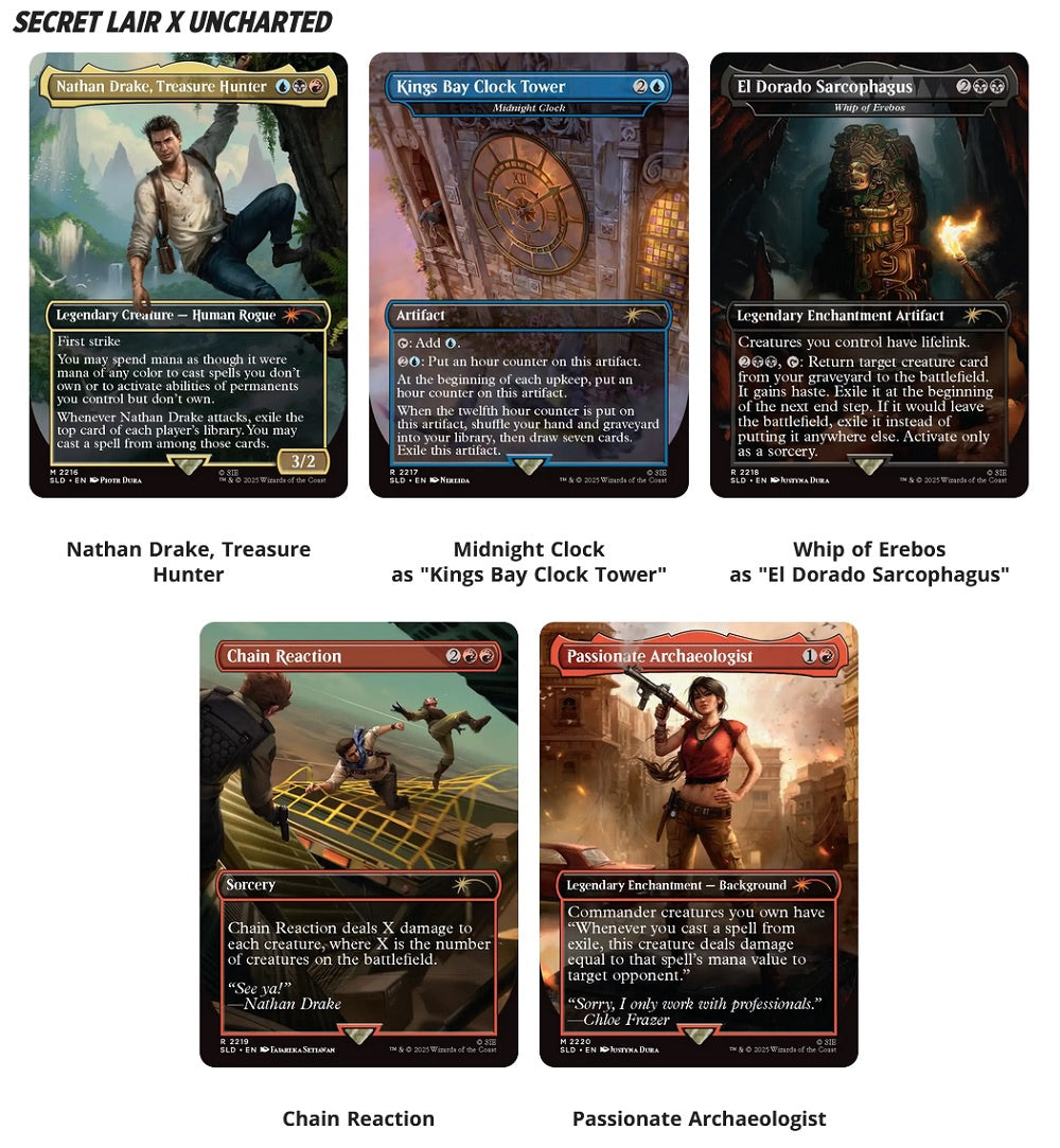MTG Secret Lair Playstation Super Drop Uncharted: Saga of Thieves Regular