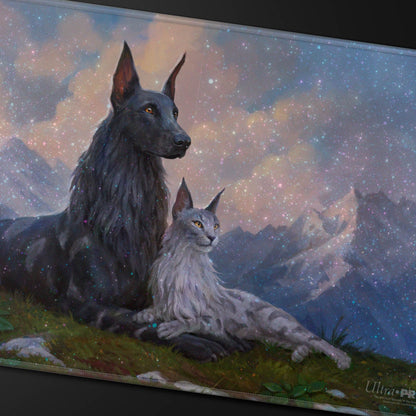UP PLAYMAT MTG COMMANDER SERIES FAN VOTE 3 RIN AND SERI HOLOFOIL
