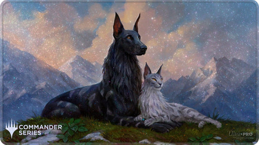 UP PLAYMAT MTG COMMANDER SERIES FAN VOTE 3 RIN AND SERI HOLOFOIL