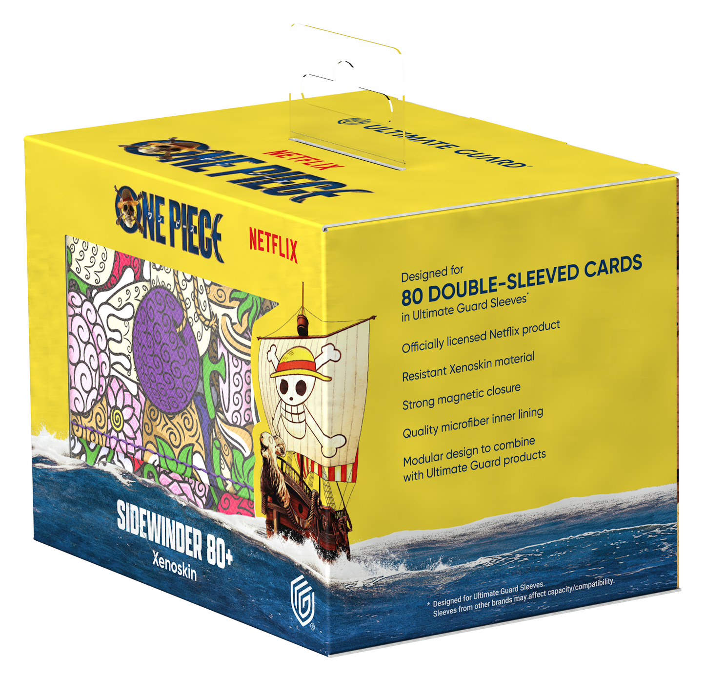 Ultimate Guard Deck Case Sidewinder 80+ Xenoskin One Piece - Devilfruit Pattern