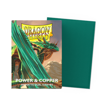 Dragon Shield Sleeves Dual Matte Power And Copper 100ct