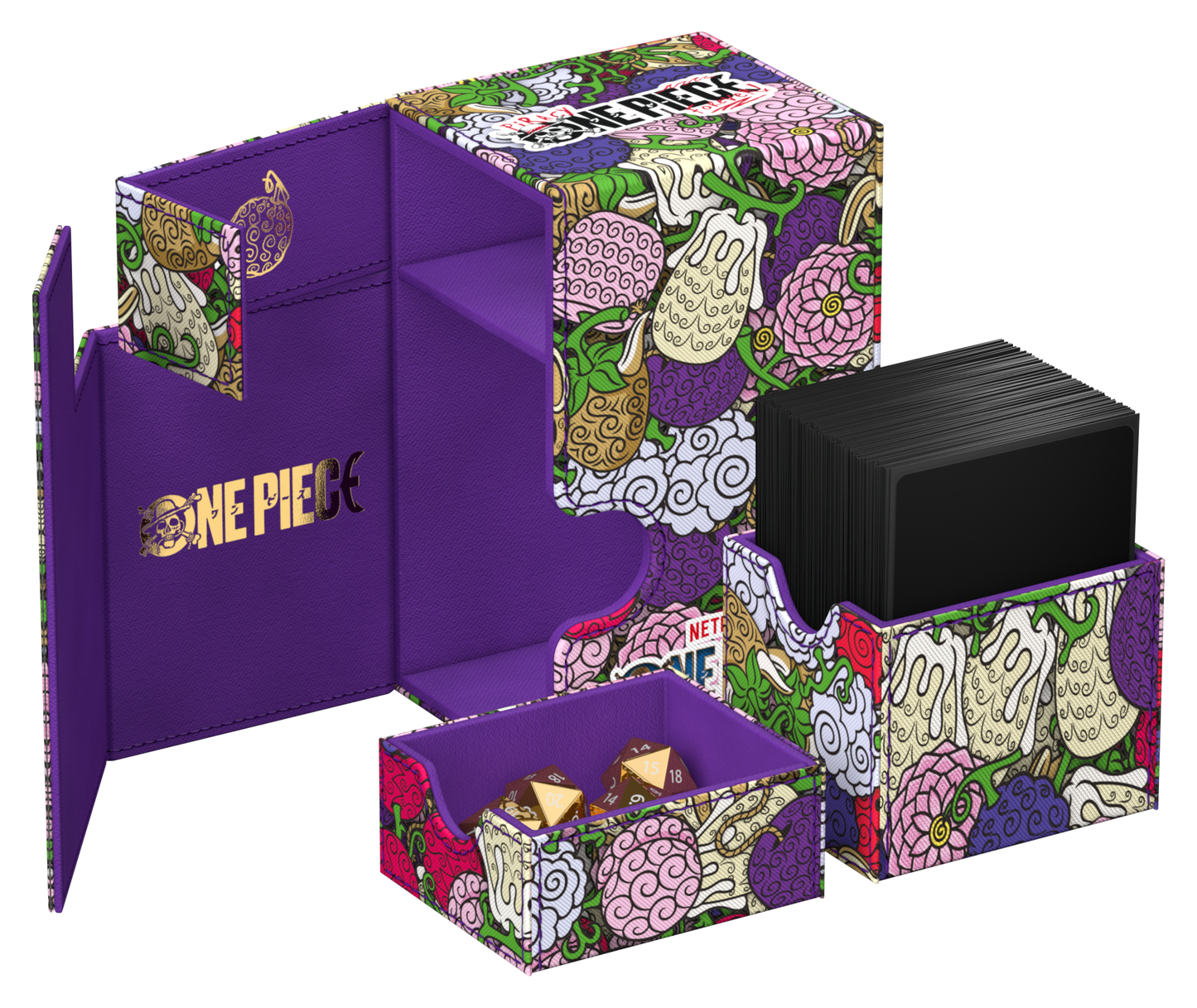 Ultimate Guard Flip N Tray Deck Case Xenoskin 80+ One Piece - Devil Fruits Pattern