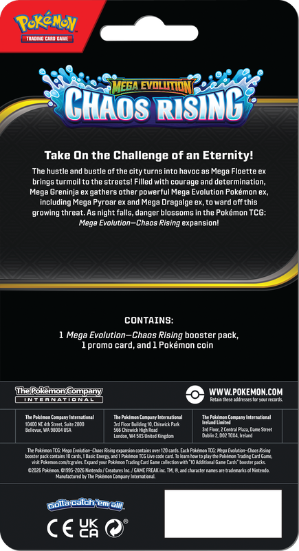 Pokemon TCG ME04 Chaos Rising Checklane Blister (EN)