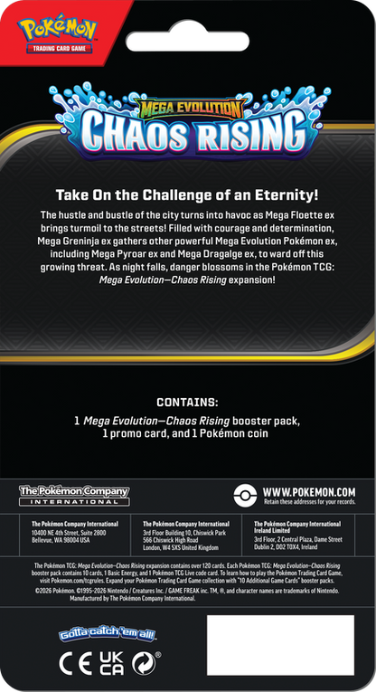 Pokemon TCG ME04 Chaos Rising Checklane Blister (EN)
