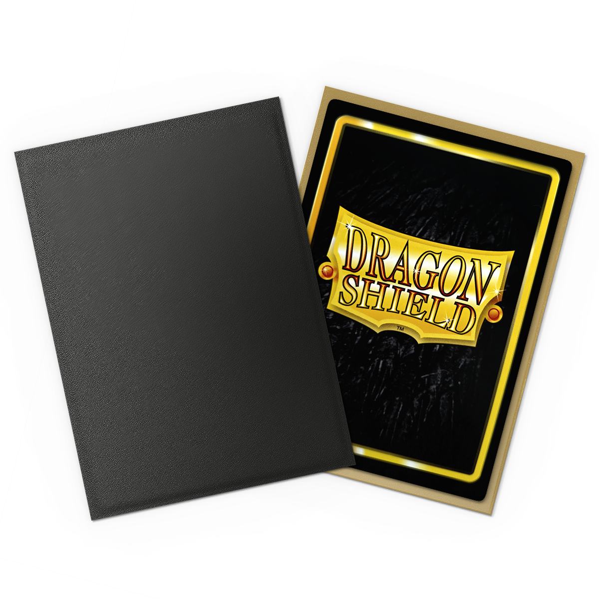 Dragon Shield Sleeves Dual Matte Black And Gold 100ct