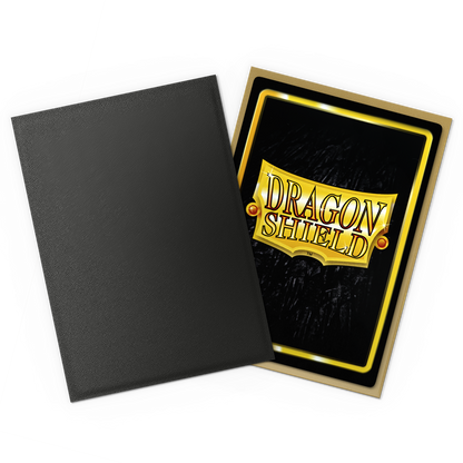 Dragon Shield Sleeves Dual Matte Black And Gold 100ct