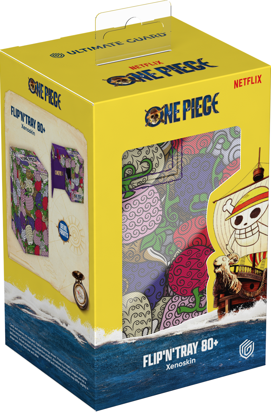 Ultimate Guard Flip N Tray Deck Case Xenoskin 80+ One Piece - Devil Fruits Pattern