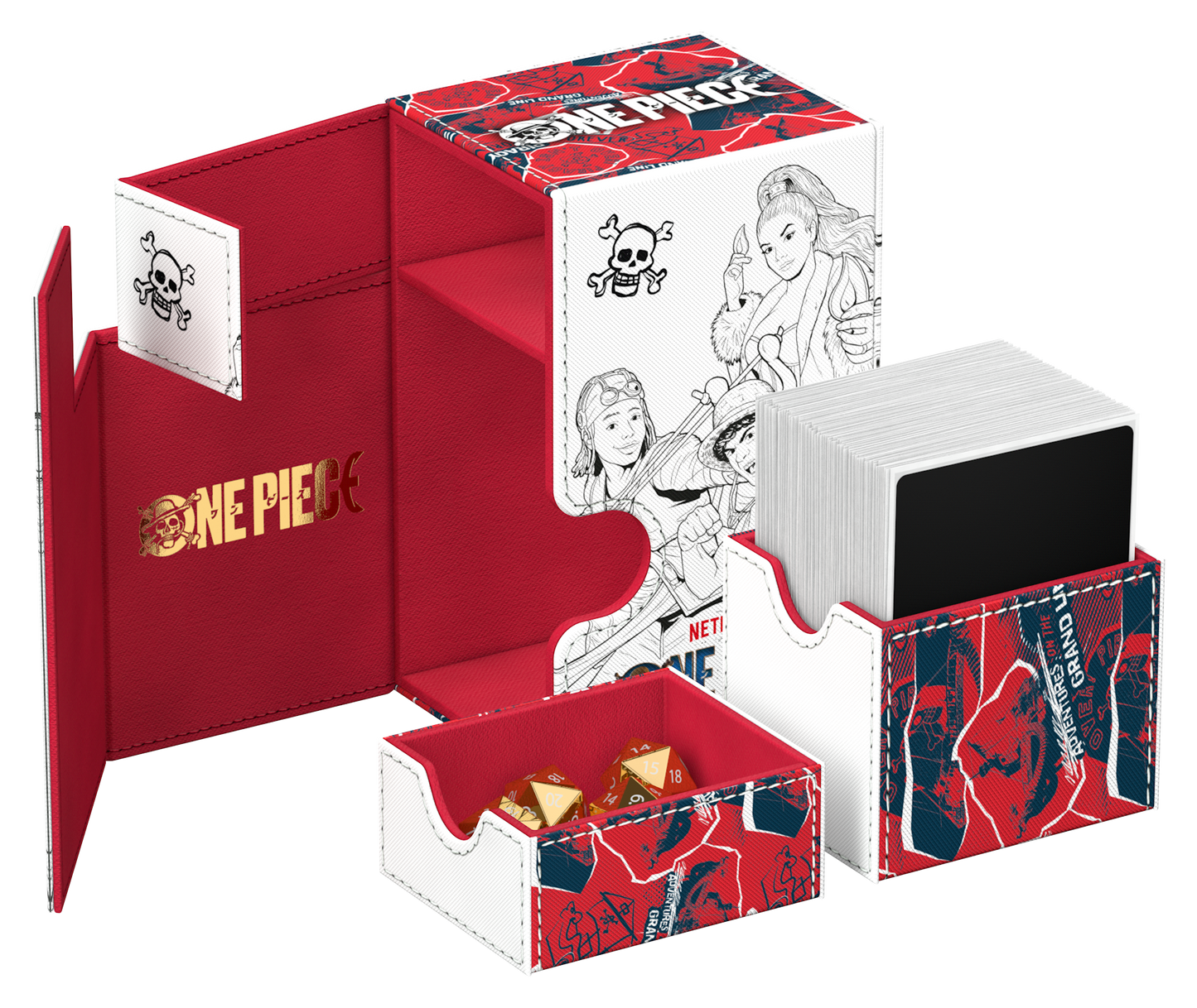 Ultimate Guard Flip N Tray Deck Case Xenoskin 80+ One Piece - Sketch