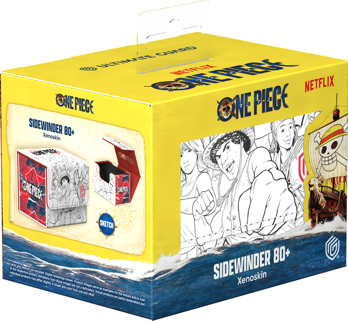 Ultimate Guard Deck Case Sidewinder 80+ Xenoskin One Piece - Sketch