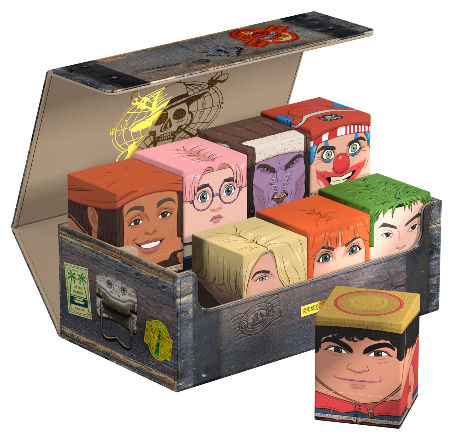 Squaroes Netflix One Piece Wv1 Collector's Case Wooden Chest