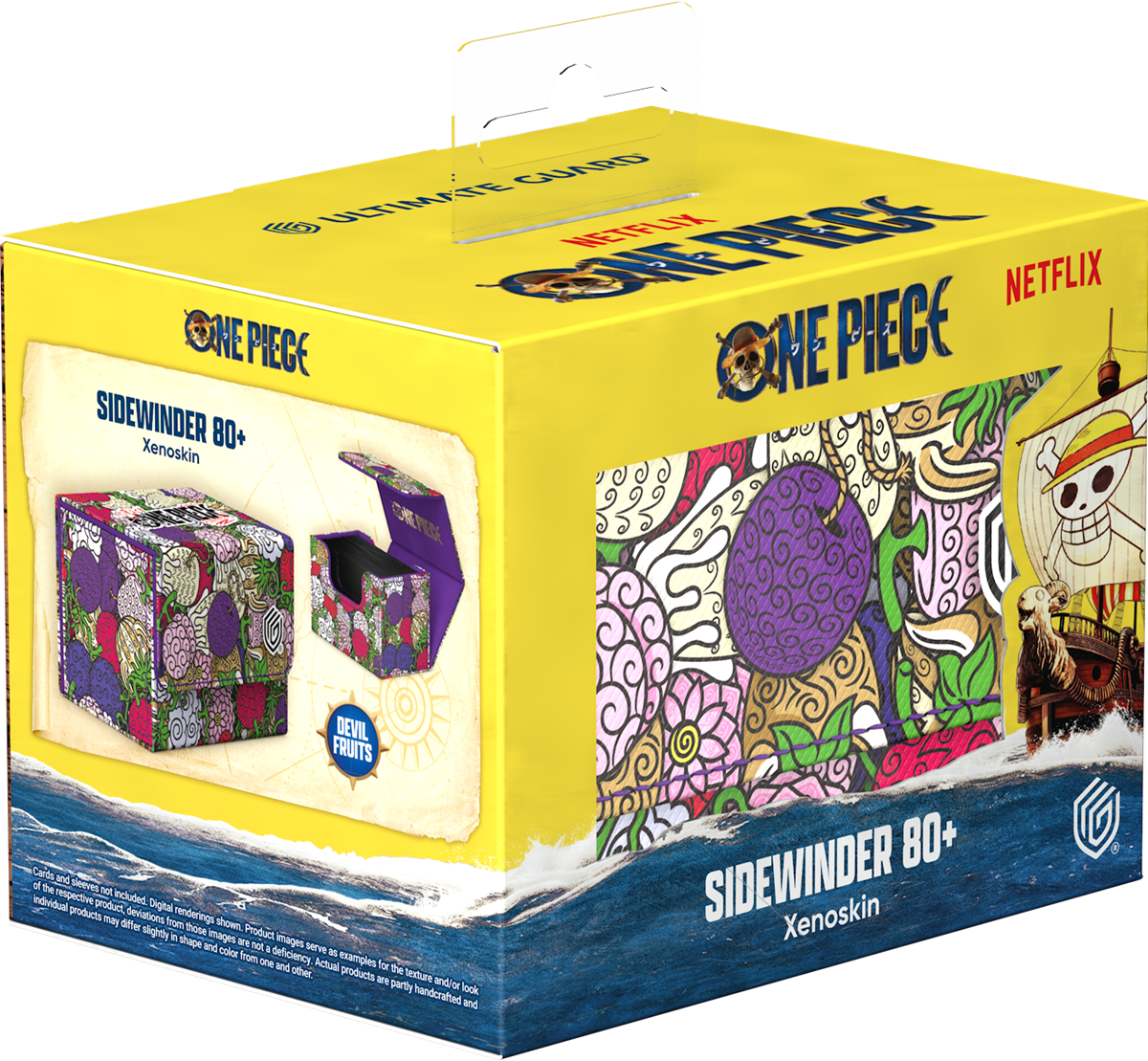 Ultimate Guard Deck Case Sidewinder 80+ Xenoskin One Piece - Devilfruit Pattern