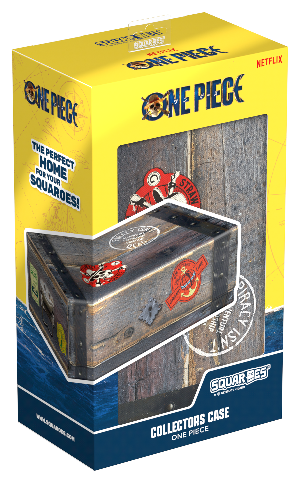 Squaroes Netflix One Piece Wv1 Collector's Case Wooden Chest