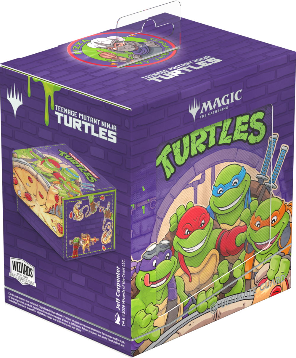 UG Deck Case Sidewinder 133+ Xenoskin MTG TMNT - Pizza Box