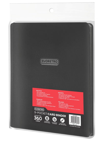 EVORETRO 9-Pkt - 360 cards - Black