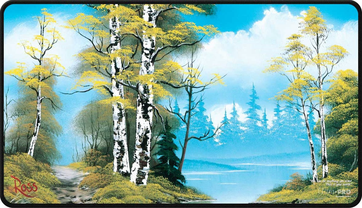 Ultra Pro Playmat Bob Ross Lakeside Path Black Stitch