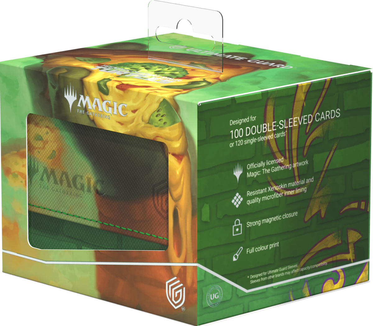 UG Deck Case Sidewinder 100+ Xenoskin MTG TMNT - Forest