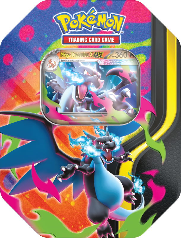 Pokemon TCG Mega Charizard X ex Tin (FR)