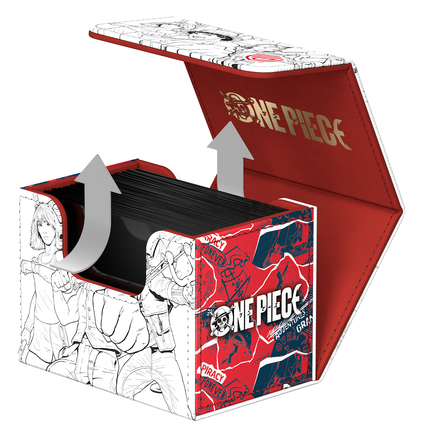 Ultimate Guard Deck Case Sidewinder 80+ Xenoskin One Piece - Sketch