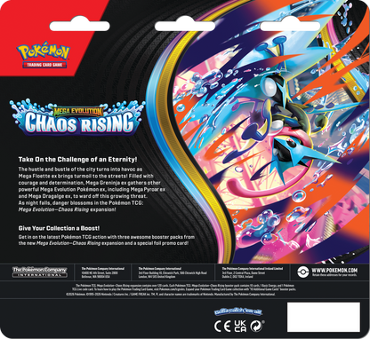 Pokemon TCG ME04 Chaos Rising 3 Pack Blister (EN)