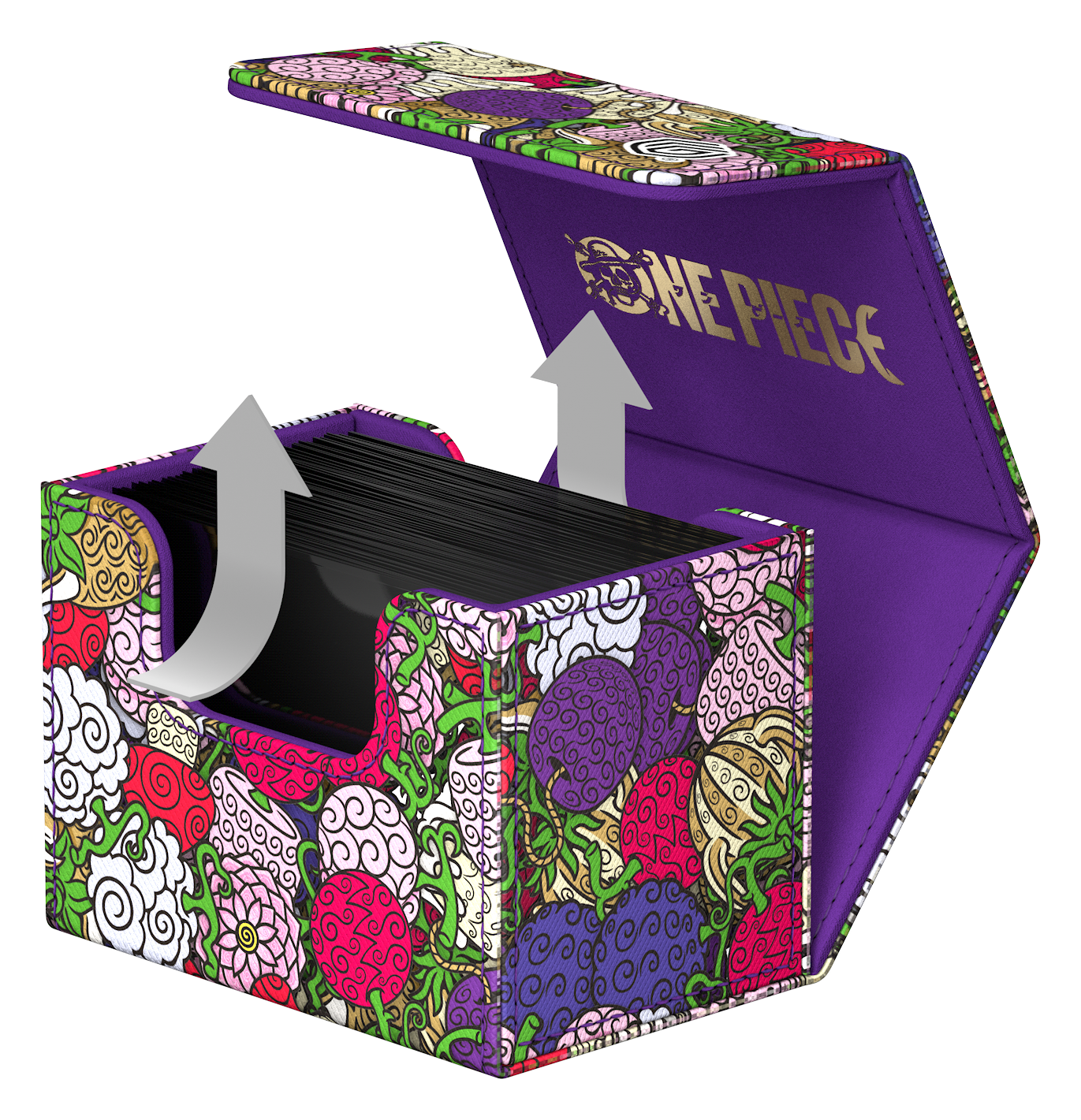 Ultimate Guard Deck Case Sidewinder 80+ Xenoskin One Piece - Devilfruit Pattern