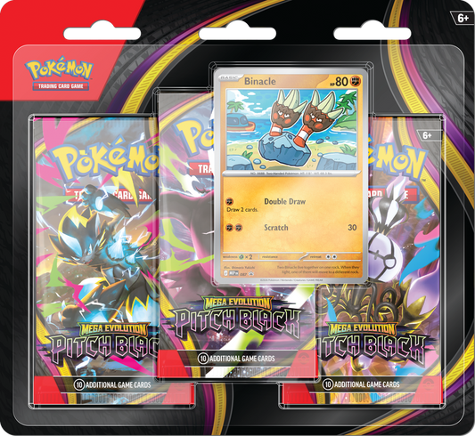 Pokemon TCG ME05 Pitch Black 3 Pack Blister (EN)