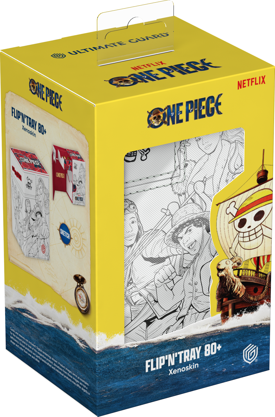 Ultimate Guard Flip N Tray Deck Case Xenoskin 80+ One Piece - Sketch