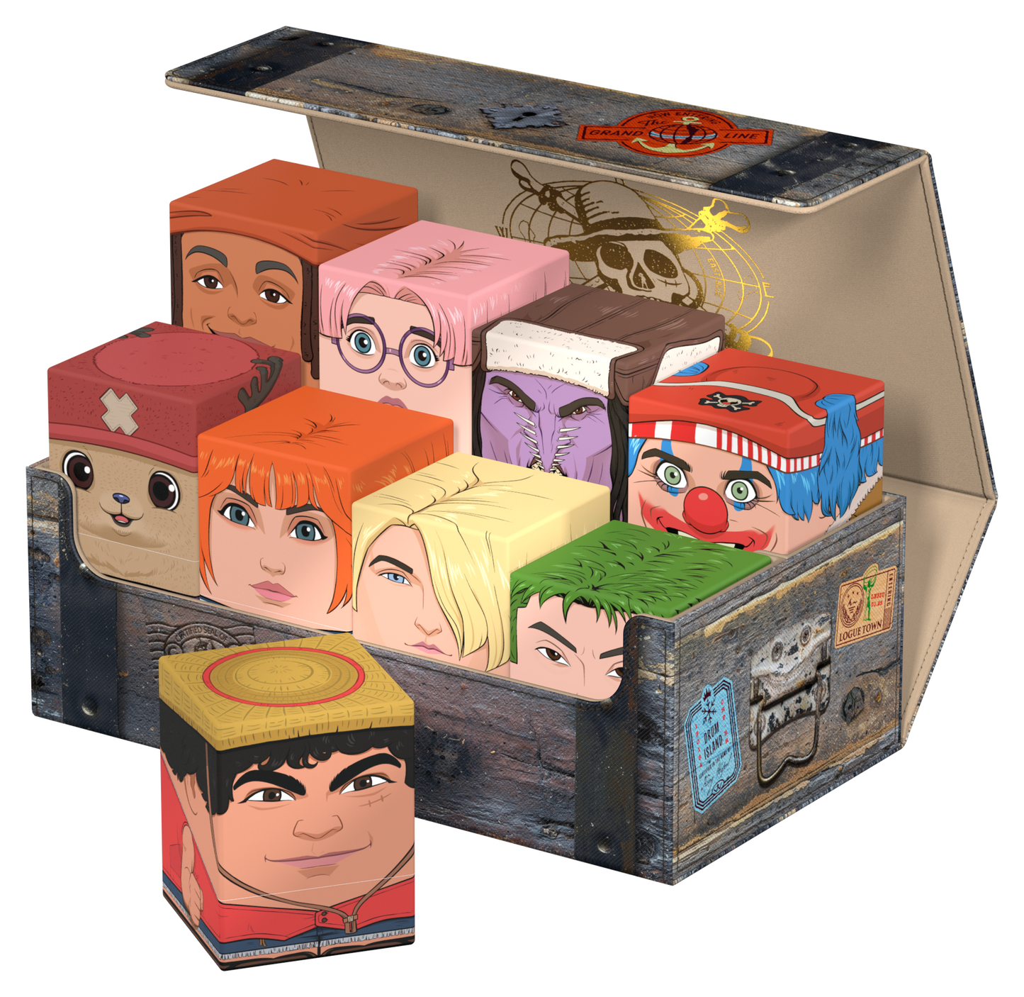 Squaroes Netflix One Piece Wv1 Collector's Case Wooden Chest