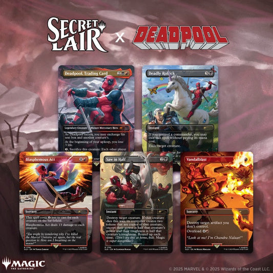 MTG Secret Lair x Marvel's Deadpool
