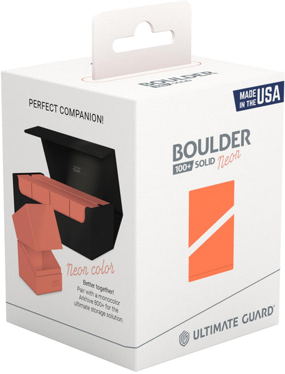 Ultimate Guard Deck Case Boulder 100+ Neon Orange
