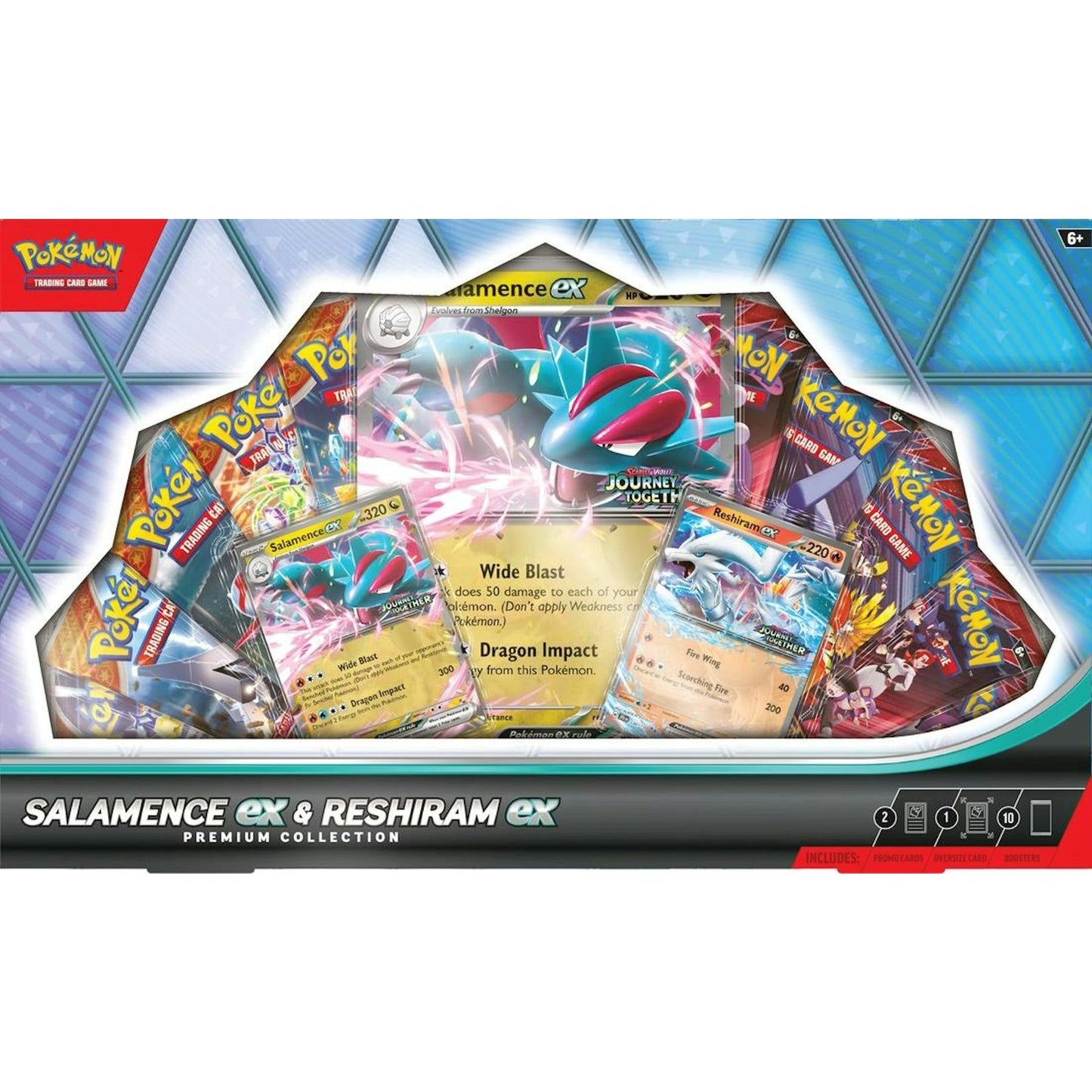 Pokemon Salamence Ex & Reshiram Ex Premium Collection