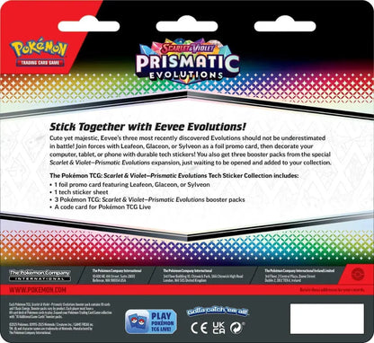 Pokemon Sv8.5 Prismatic Evolutions Tech Sticker Collection