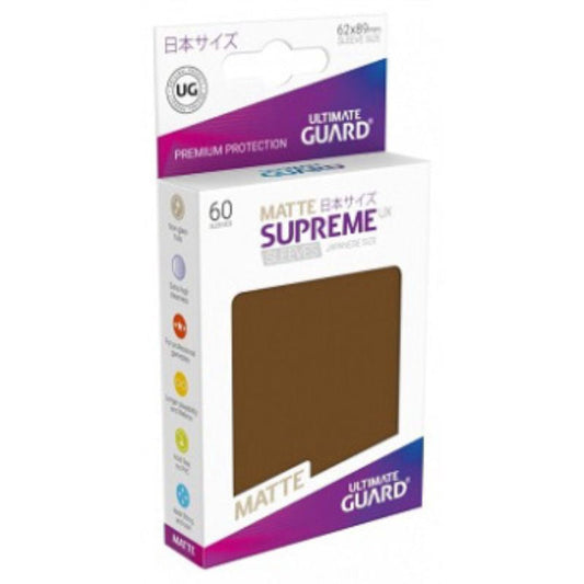 Ultimate Guard Sleeves Supreme Ux Small Matte Brown 60Ct