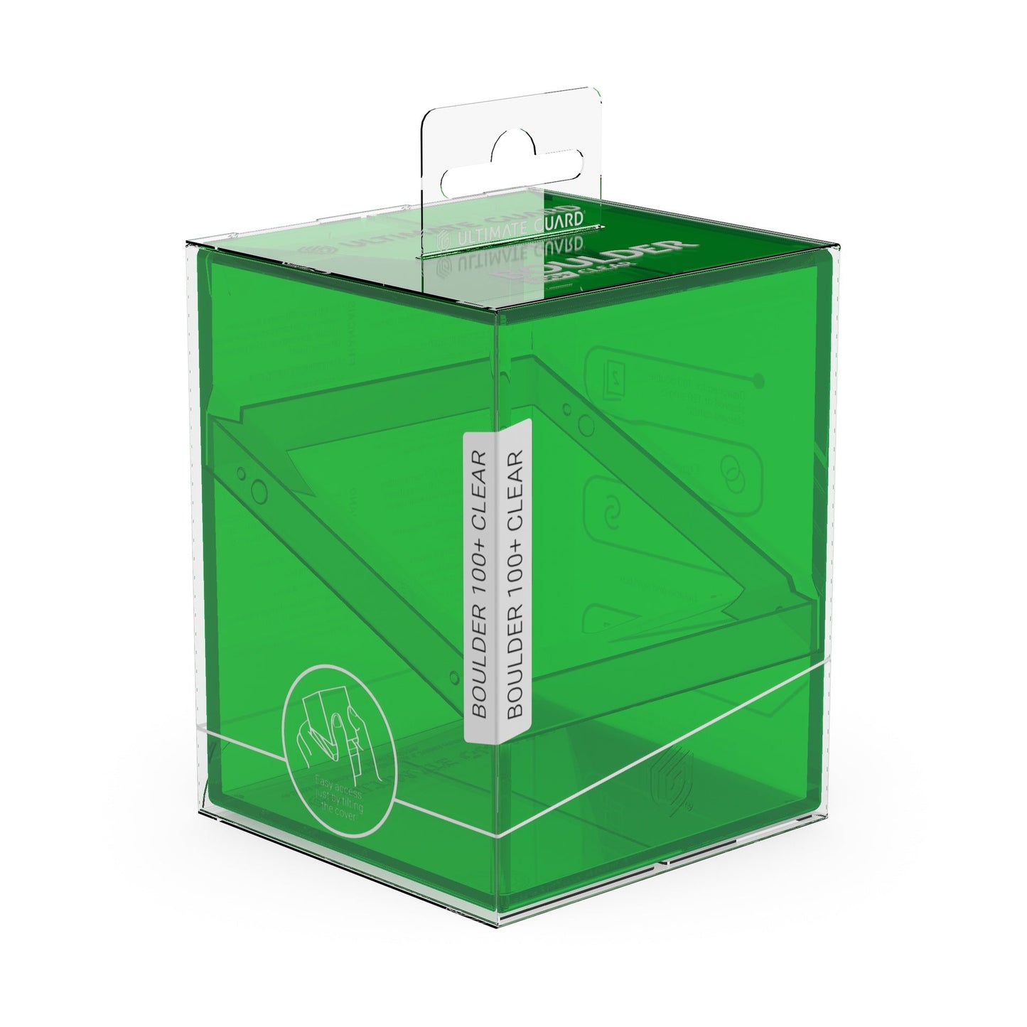 Ultimate Guard Deck Case Boulder 100+ Clear Emerald