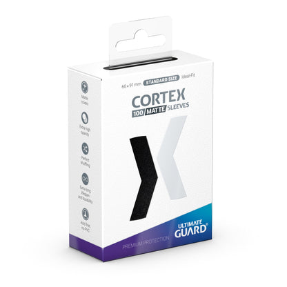 Ultimate Guard Sleeves Cortex Std Matte Black 100ct