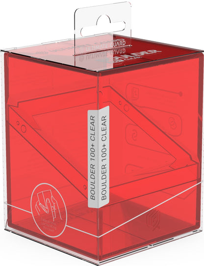 Ultimate Guard Deck Case Boulder 100+ Clear Ruby