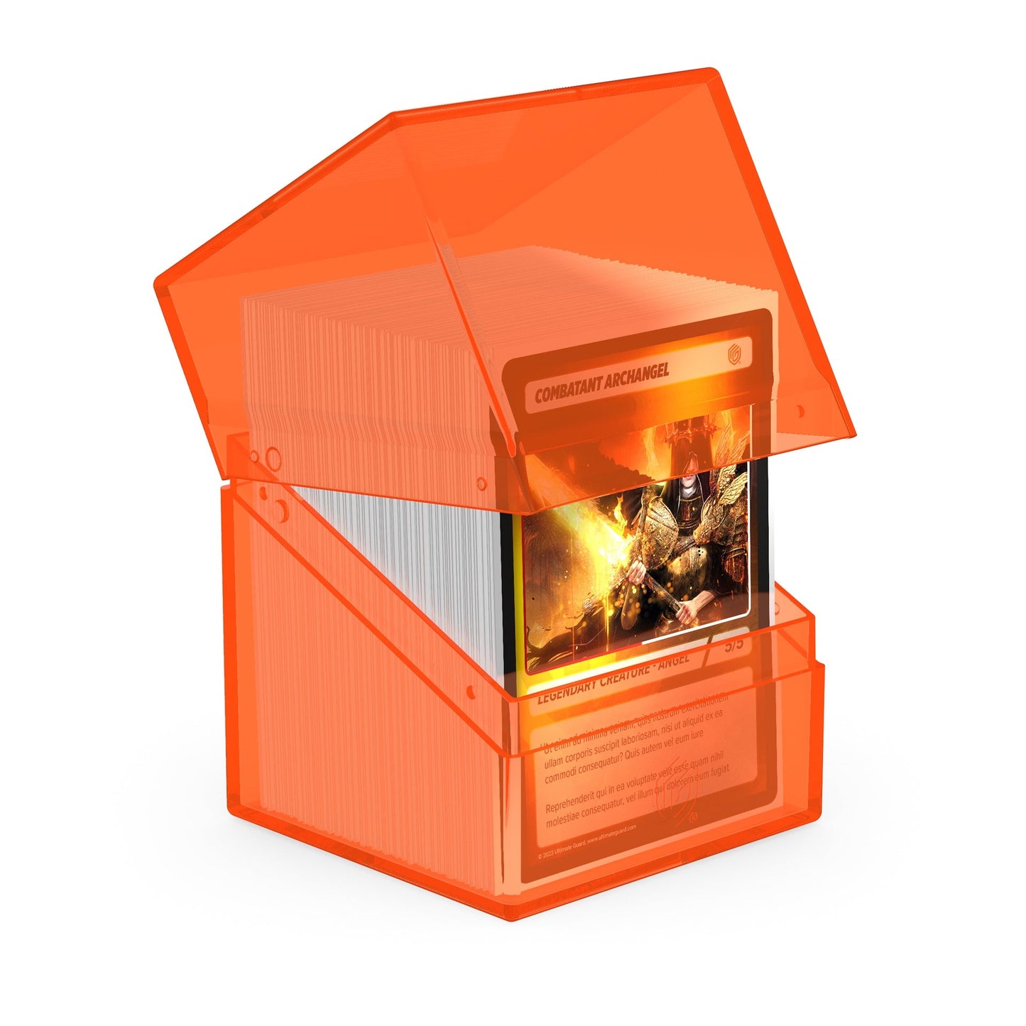 Ultimate Guard Deck Case Boulder 100+ Clear Poppy Topaz