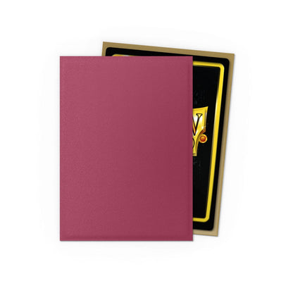 Dragon Shield Sleeves Dual Matte Pomegranate & Gold (100)