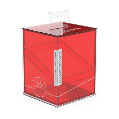 Ultimate Guard Deck Case Boulder 100+ Clear Ruby