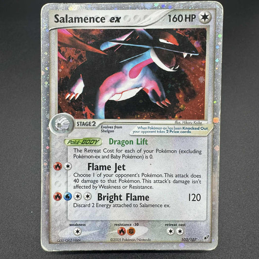 Salamence ex 103/107 Ex Deoxys Damaged